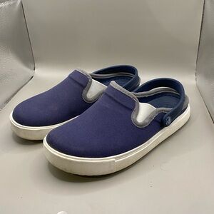 Crocs Citilane Clogs Navy‎ Gray Slip-On Elastic Sides Dual Comfort Casual M5 W7